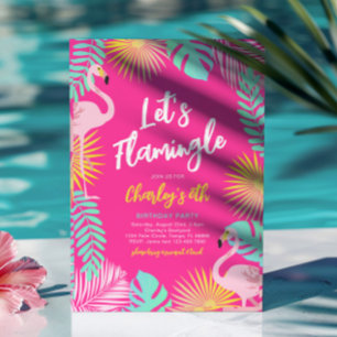 レッズフラミングルパーティの招待状 招待状