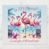 レッズフラミングルビーチ誕生日バッシュ記念記念 ビールラベル (シングルラベル)