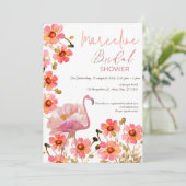 レッズフラミングルフローラブライダルシャワー 招待状 (スタンド正面)