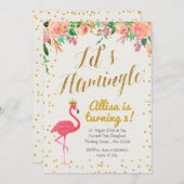 レッズフラミングル誕生日招待状 招待状 (正面/裏面)