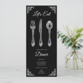 レッズブラック食べディナ招待状 招待状 (スタンド正面)