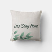 レッズホームウォーターカラーユーカリ クッション (正面)