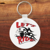レッズライドスカル キーホルダー (正面)