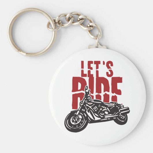 レッズライドバイクデザイン キーホルダー (正面)