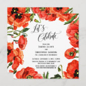 レッズレッド祝ポピーズリース披露宴 招待状 (正面/裏面)