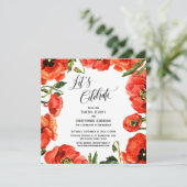 レッズレッド祝ポピーズリース披露宴 招待状 (スタンド正面)