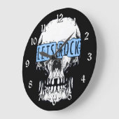 レッズロックスカルラウンド ラージ壁時計 (傾斜)