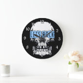 レッズロックスカルラウンド ラージ壁時計 (ホーム)