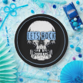 レッズロックスカル ペーパープレート (パーティー)