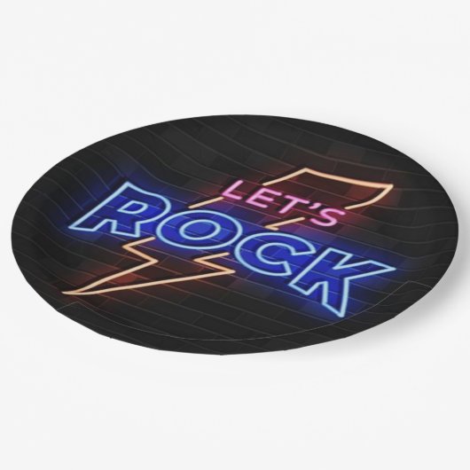 レッズロック稲妻ボルト ペーパープレート (アングル)