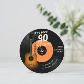 レッズロック90年ギターヴィンテージレコード誕生日 招待状 (スタンド正面)