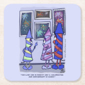 レッズ祝紙コースター スクエアペーパーコースター (正面)