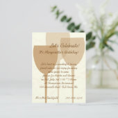 レッズ祝誕生日招待状 インビテーションポストカード (スタンド正面)