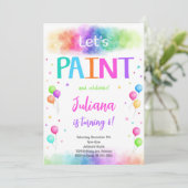 レッズ絵を描の誕生日招待状 招待状 (スタンド正面)