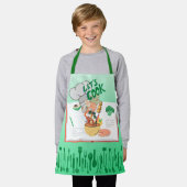 レッズ調理師キッズ エプロン (着用した状態)