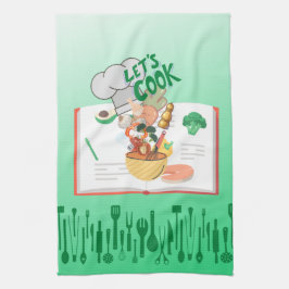 レッズ調理師キッズ キッチンタオル