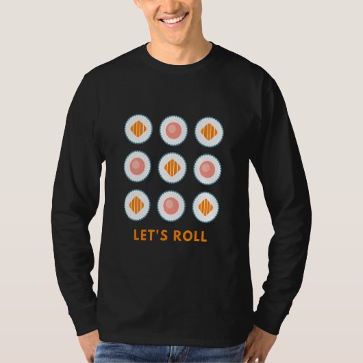 レッズ転がス日本の食ライフスタイルデザイン Tシャツ (正面)