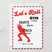 レッズ転がー&ブラック誕生日パーティー 招待状 (正面)