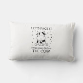 レッズ顔私は牛熱狂するの前だった ランバークッション (裏面)