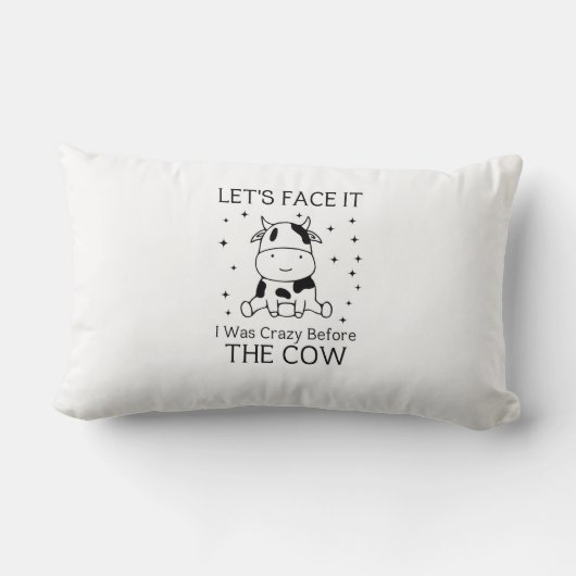 レッズ顔私は牛熱狂するの前だった ランバークッション (裏面)