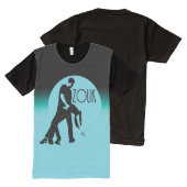 レッズzouk – ブルームーン オールオーバープリントT シャツ (正面&裏面)