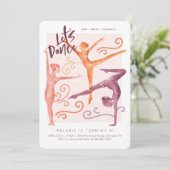 レッダンス、おもしろいお洒落体操ダンス誕生日 招待状 (スタンド正面)