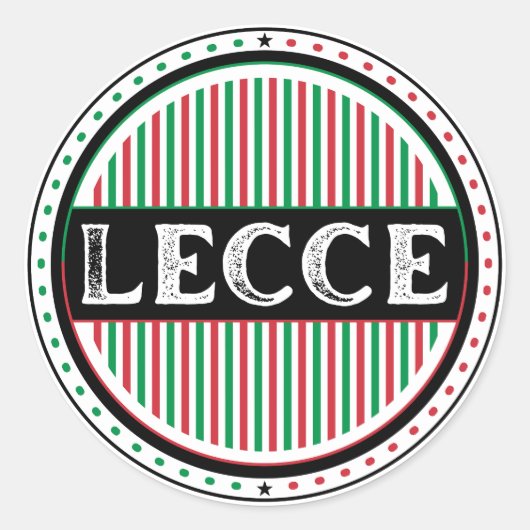 レッチェ市プライドエンブレム - イタリアのアイデンティティ ラウンドシール (正面)