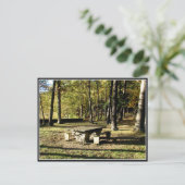 レッチワース州パークティーテーブルロック ポストカード (スタンド正面)