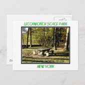 レッチワース州パーク – ティーテーブルロック ポストカード (正面/裏面)