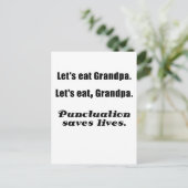 レッツおじい食べちゃんの句読救の命 ポストカード (スタンド正面)