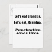 レッツおじい食べちゃんの句読救の命 ポストカード (正面/裏面)