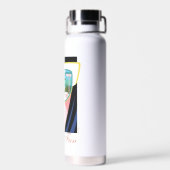 レッツおもしろい – ホワイトロータス ウォーターボトル (背面)