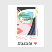 レッツおもしろい – ホワイトロータス シール (シート)