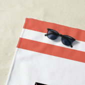 レッツおもしろい – ホワイトロータス ビーチタオル (インサイチュ)