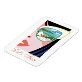 レッツおもしろい – ホワイトロータス マグネット (左側)