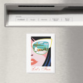 レッツおもしろい – ホワイトロータス マグネット (インサイチュ (食洗機))