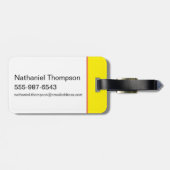 レッツおもしろい – ホワイトロータス ラゲッジタグ (裏面横)