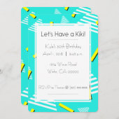 レッツアキキパーティの招待状 招待状 (正面/裏面)