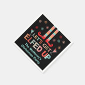 レッツアップクリマスパーティー小妖精や小人 スタンダードカクテルナプキン (角)