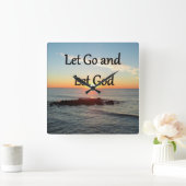 レッツアンドレッツサンライズデザイン スクエア壁時計 (ホーム)