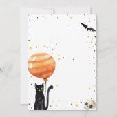 レッツウィッチズハロウィーンアダルトパーティー誕生日 招待状 (裏面)