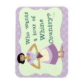 レッツウウィーンカントリーレトロおもしろいキッチュ マグネット (縦)