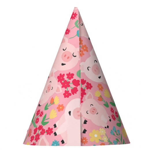 レッツウブアウトファームアニマルフローラガールズ誕生日 パーティーハット (裏面)