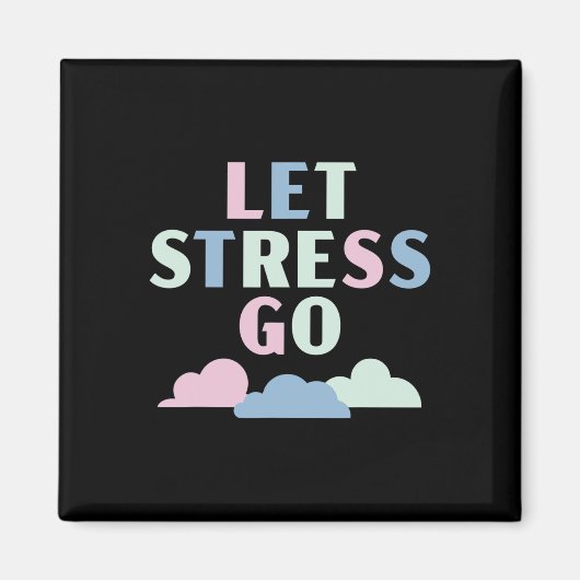 レッツェストレスうつ精神保健認識度 マグネット (正面)