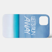 レッツェ走遠くに引用文旅行ことわざビーチ海 Case-Mate iPhoneケース (裏面 (横))