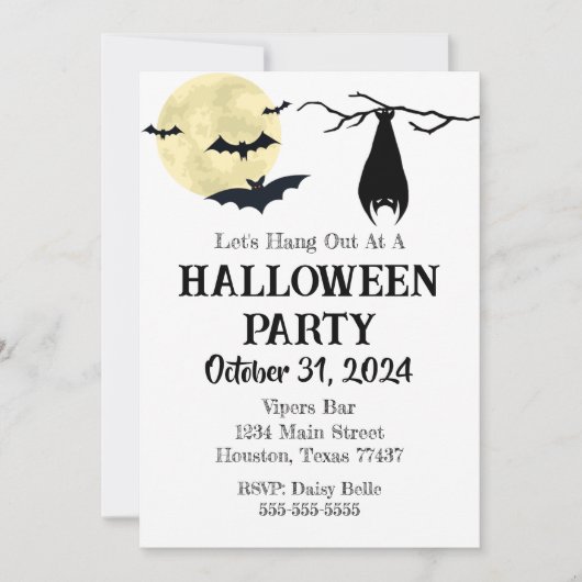 レッツオつるフ招待状 招待状 (正面)