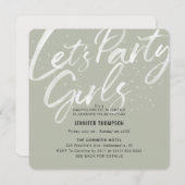 レッツオリーブパーティーバチェロレッテ招待状 招待状 (正面/裏面)