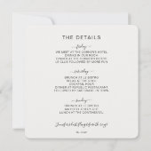 レッツオリーブパーティーバチェロレッテ招待状 招待状 (裏面)