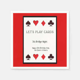 レッツカー遊ドパーティーカクテルナプキンス – 誕生日 スタンダードカクテルナプキン