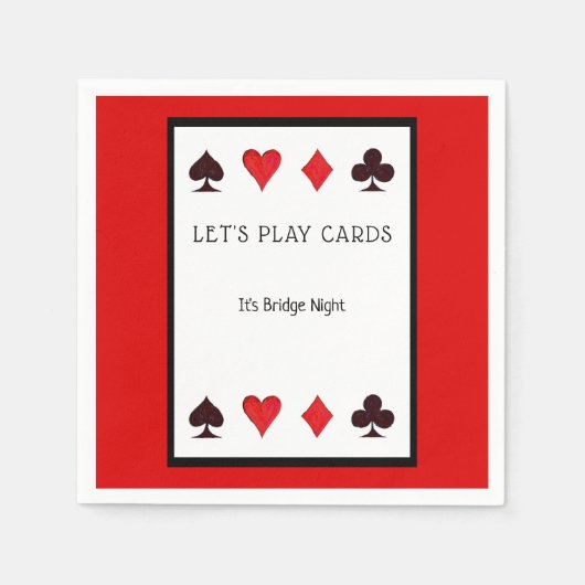 レッツカー遊ドパーティーカクテルナプキン スタンダードカクテルナプキン (正面)